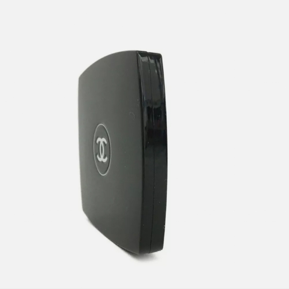 CHANEL MIROIR DOUBLE FACETTES BLACK CC LOGO COMPACT MIRROR/Q3840. - Picture 2 of 8